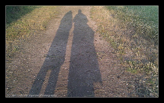 Schatten am frühen Morgen