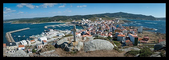 Panorama auf Muxia vom Monte da Coruña