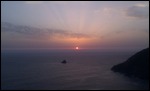 Sonnenuntergang am Kap Finisterre
