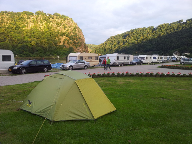 Unser Zelt und die Loreley
