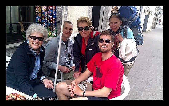 v.l.n.r: Debbie, Brian, Adea, Paul, Sabine