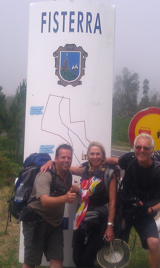 Shirley, Annely und ich kurz vor Finisterre