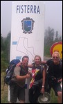 Shirley, Annely und ich kurz vor Finisterre