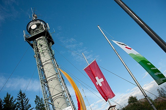 Sendemast und Aussichtturm am Hochfirst
