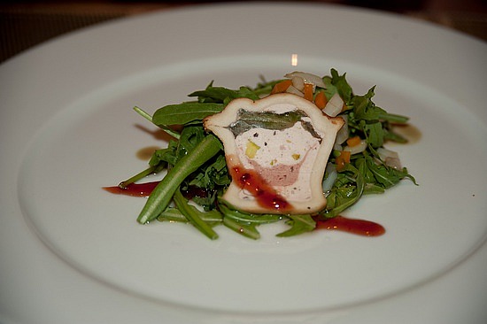 Gruß aus der Küche. Restaurant "Zum golden Löwe