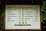 Wegweiser an der Schattenmühle