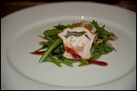 Gruß aus der Küche. Restaurant "Zum golden Löwe