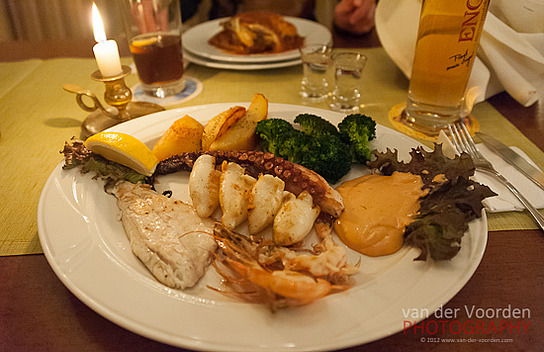 Fischplatte im Artemis (Goldener Hirsch)