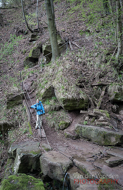 Wanderer in der Margarathenschlucht