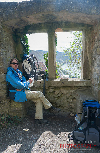 Rast auf der Burg Hornberg