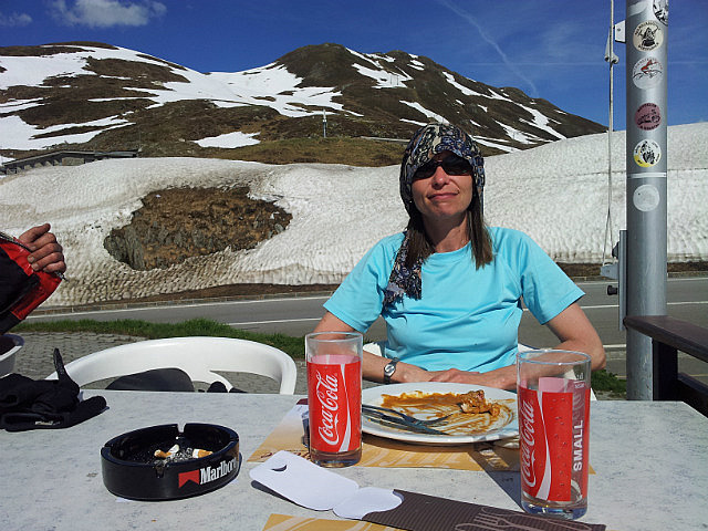 Pause auf dem Oberalppass