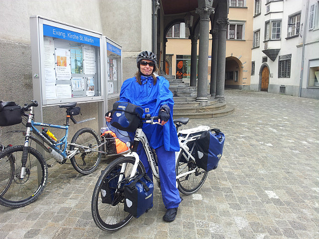 Sabine auf dem St. Martinsplatz