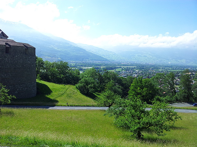 Blick vom Schloss Vaduz