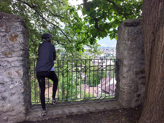 Sabine genießt die Aussicht