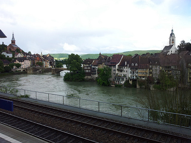 Blick zurück auf Laufenburg