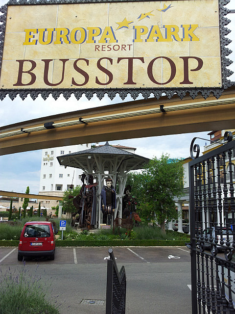 Bushaltestelle am Freizeitpark Rust