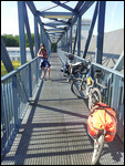 Auf dem Hafensperrtor