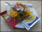 Salat rot-weiß